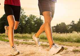 People running showing just their legs