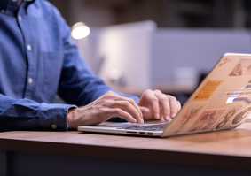 Person on computer