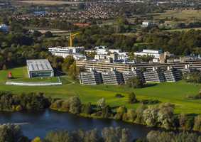 aerial view of campus
