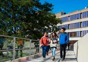 Students on the Walkway