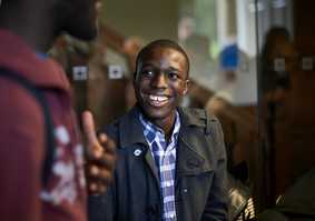 postgraduate law student smiling