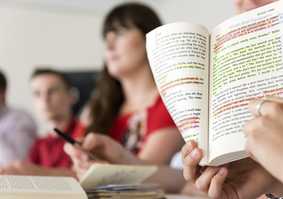 Students in writing seminar