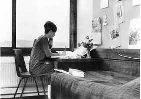 archive image of student in accomodation