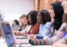 postgraduate students in lecture