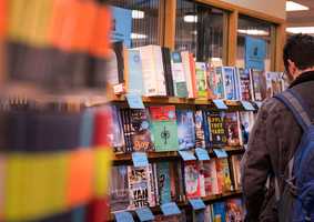 student in bookshop