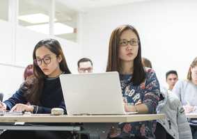 students in a seminar
