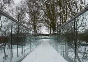 Sainsbury Centre in the snow
