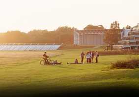 Students on campus