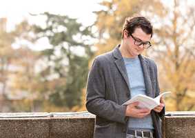 Student reading