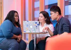 Postgraduates talking