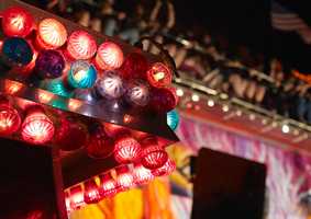 Colourful light bulbs