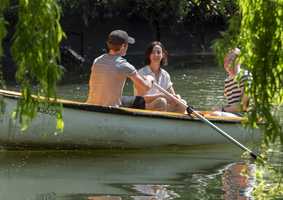 students on boat