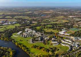Aerial view of campus