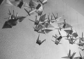 Origami swans