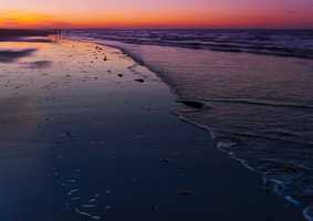 Shoreline in the evening
