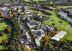 aerial view of campus