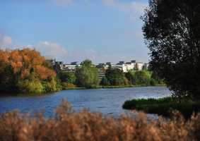 image of campus in autumn