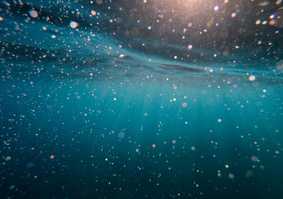 An underwater current