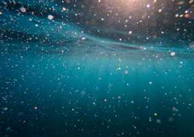 An underwater current