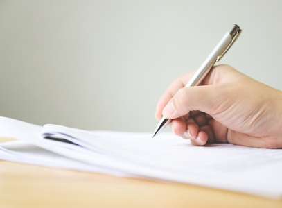 signing document