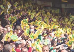 Norwich City FC fans at the stadium