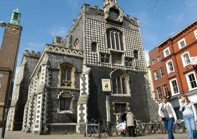 Hall in the centre of Norwich