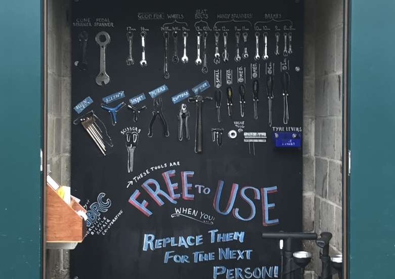 Dr Bike tools board