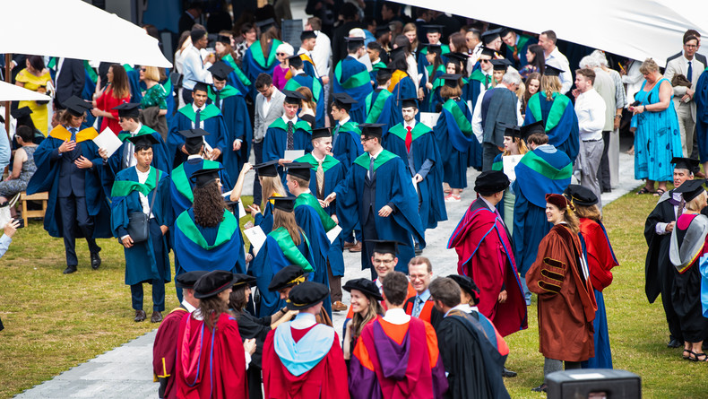 UEA graduation ceremony outdoors