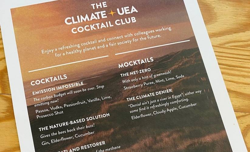 Climate UEA Day 2022 Cocktail Menu