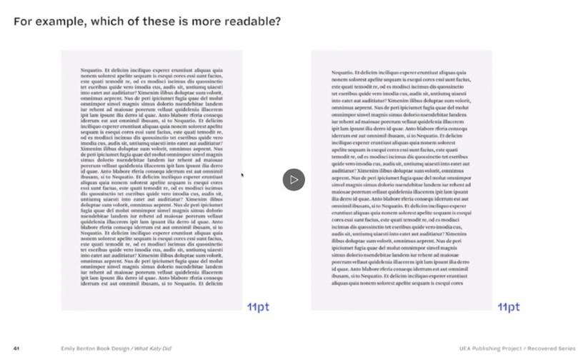 Readable text powerpoint slide