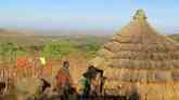 Indigenous Tepeth home at the foot of Mount Moroto