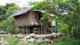 Traditional housing in Migalsim, Papua New Guinea