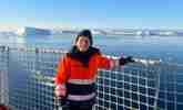 Prof Karen Heywood on board the RSS David Attenborough.