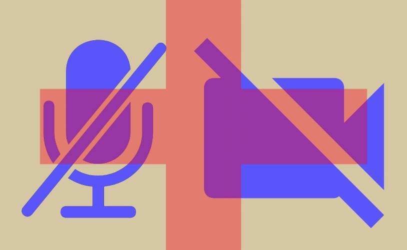 No mic and no camera symbols