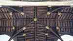 Roof at St Peter Hungate  - a hipped transept roof with angel bosses