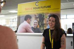 CareerCentral Welcome Desk in the Library