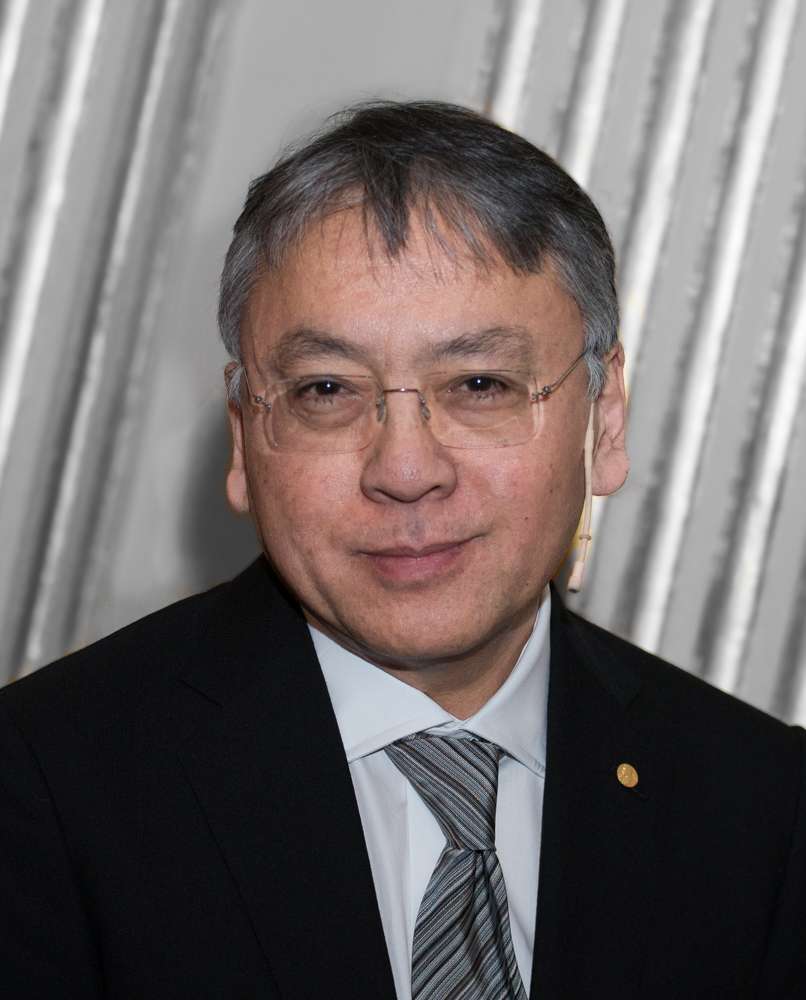 Sir Kazuo Ishiguro smiling into the camera