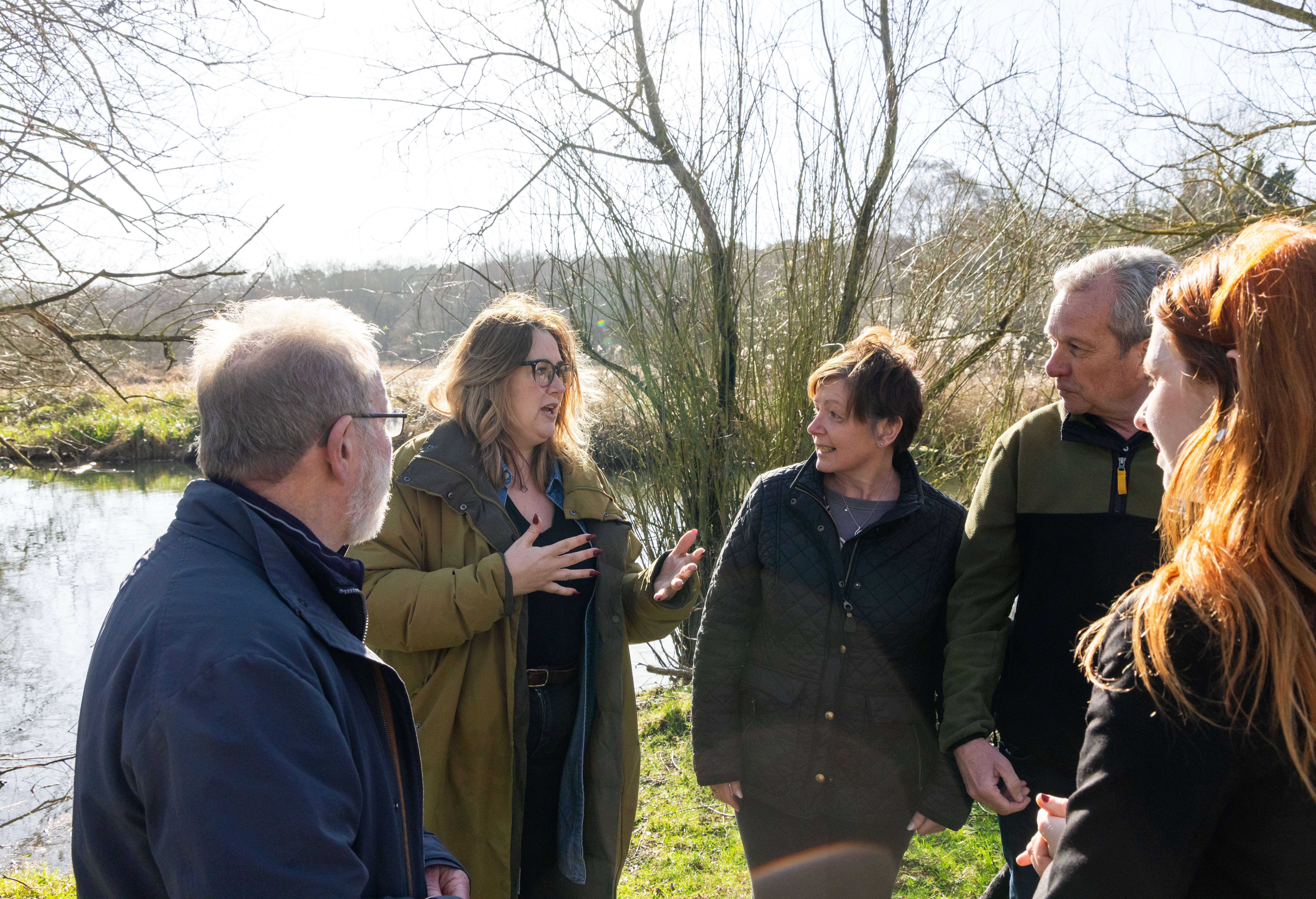 group photo for UEA boardwalk project