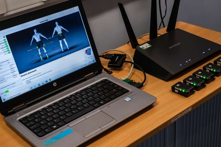 Closer view of the Biomechanics equipment used in the MoveX Lab