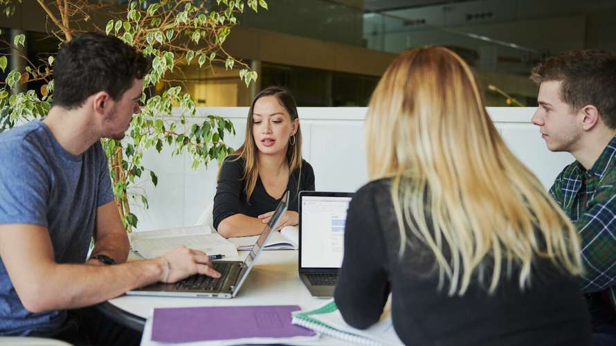 UEA Mature students collaborating in Sainsbury Centre